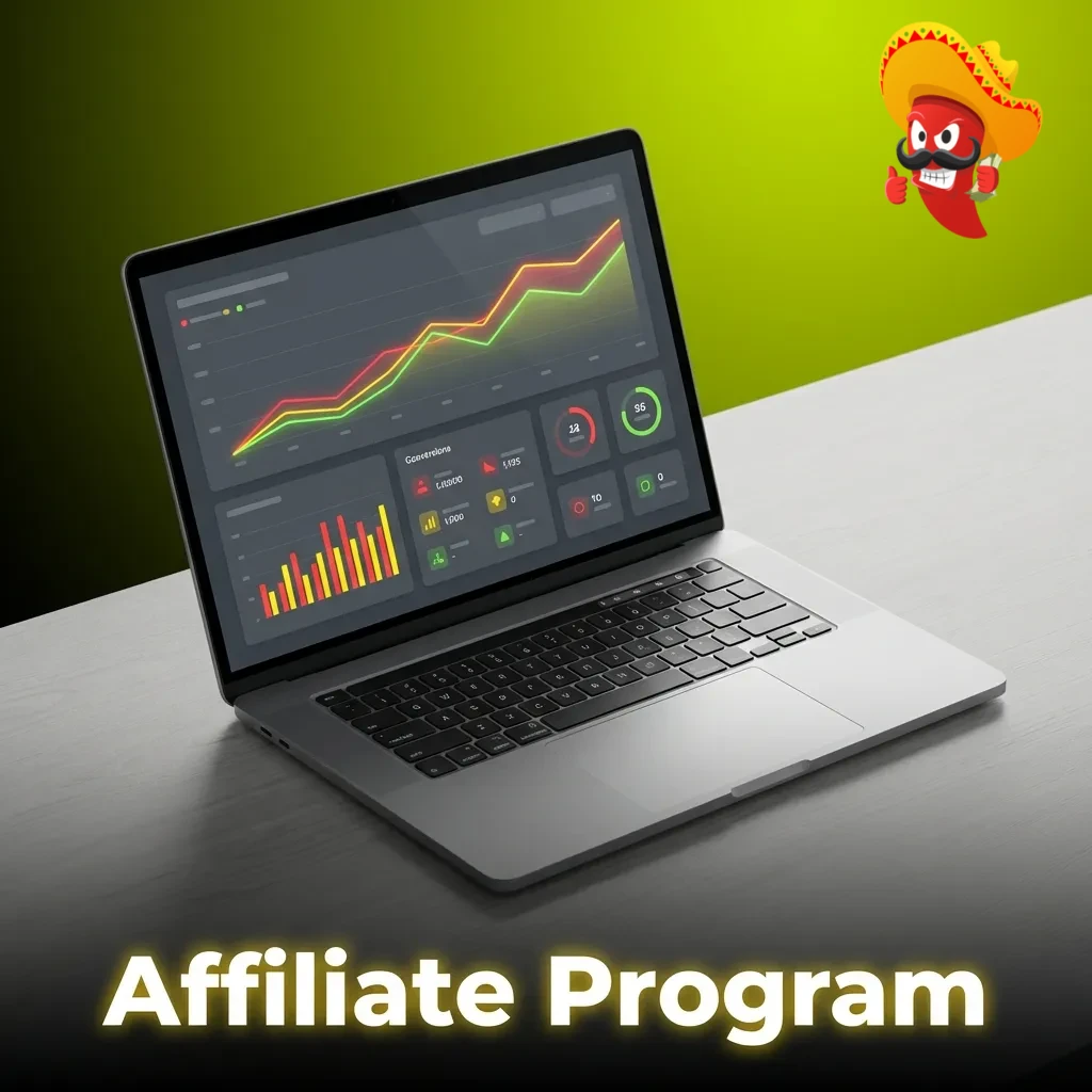 Chilli Reels casino affiliate program dashboard showing commission structure and marketing tools for UK player referrals