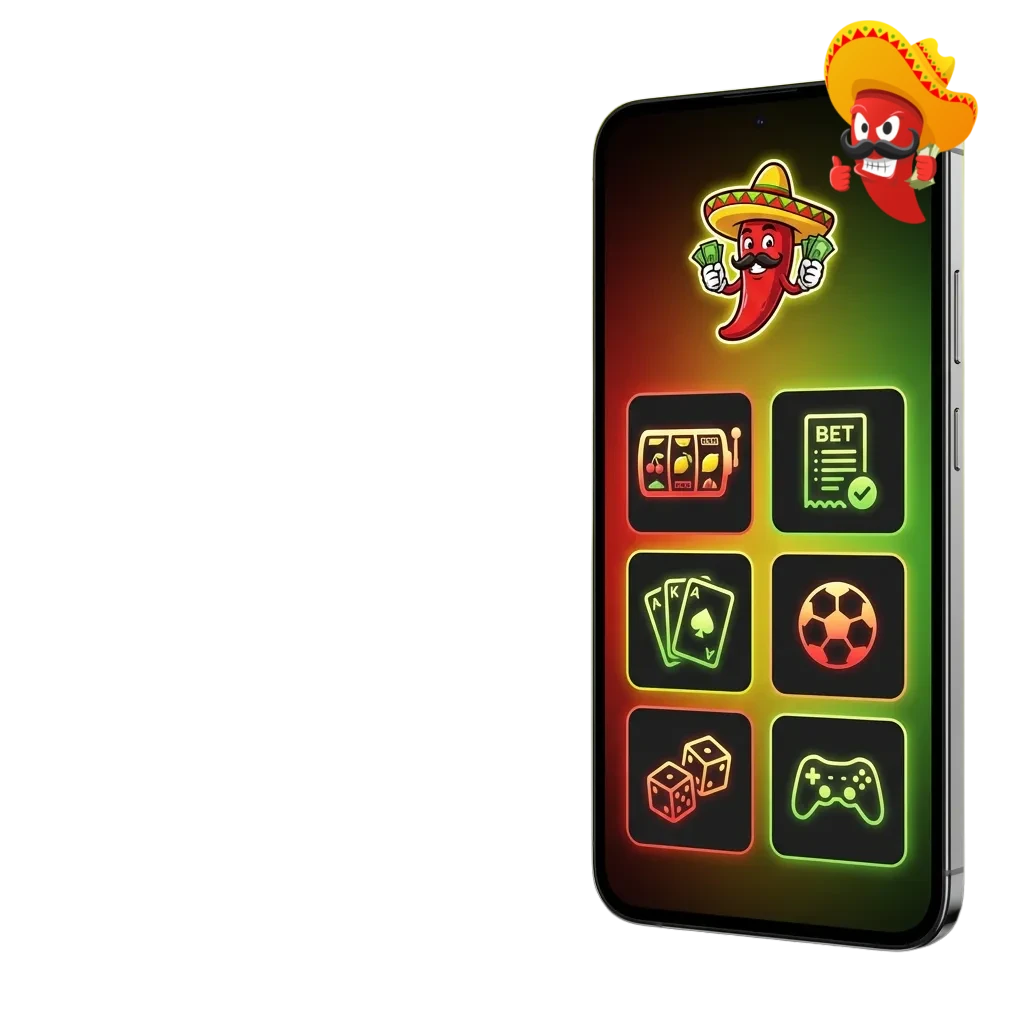 Chilli Reels Android app icon showing mobile casino gaming and betting features for free download on smartphones