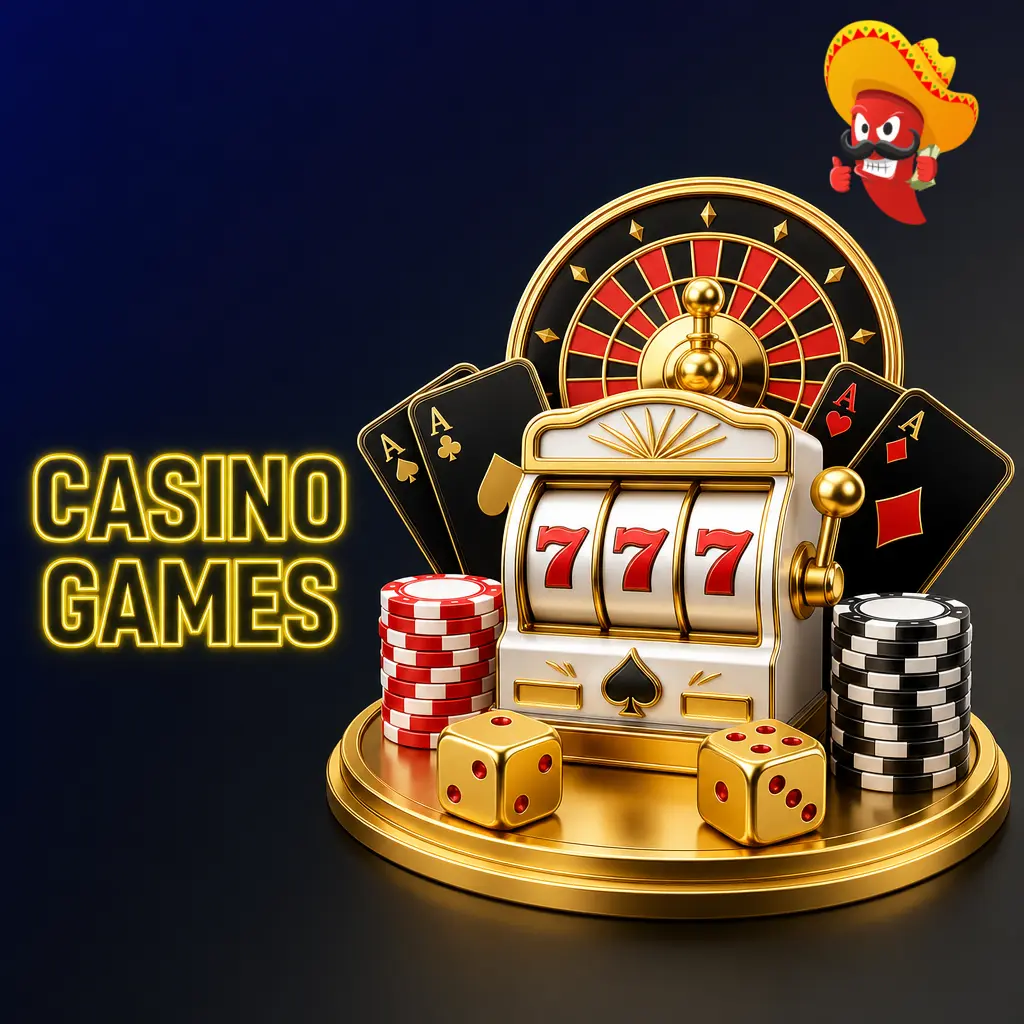 Casino game lobby featuring slots, table games, live dealer options and over 3,000 titles from top providers
