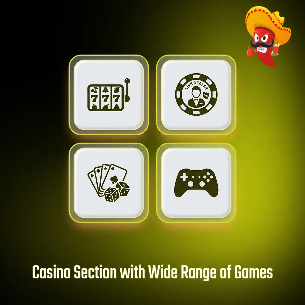 Casino lobby displaying slots, live dealer tables, jackpot games, and game shows with over 3,000 certified titles