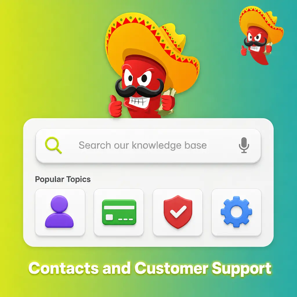 Chilli Reels 24/7 customer support options for UK players including live chat, email, and FAQ section