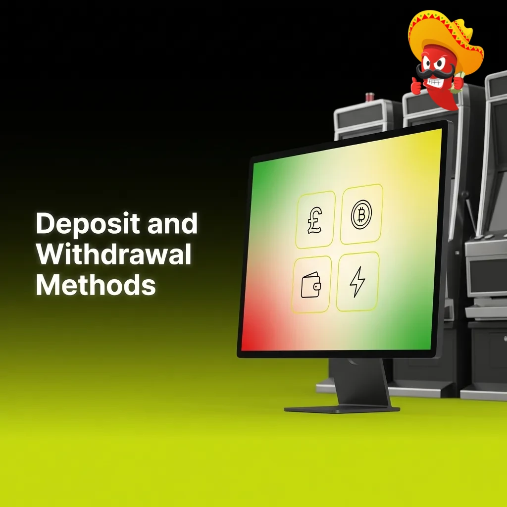 Chilli Reels casino payment methods including credit cards, e-wallets, and cryptocurrency for UK players