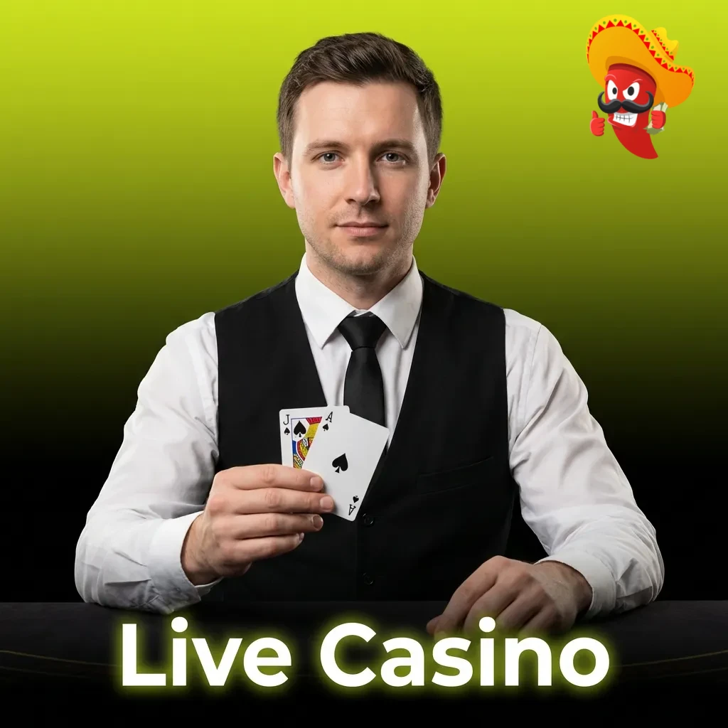 Live dealer casino games including blackjack, roulette, baccarat, poker, and game shows streamed in HD with real croupiers.