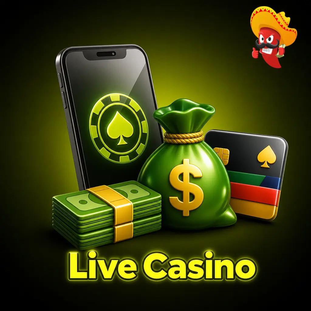 Chilli Reels live casino with HD dealer games from Evolution, Pragmatic Play Live, and Ezugi, featuring blackjack, roulette, and game shows