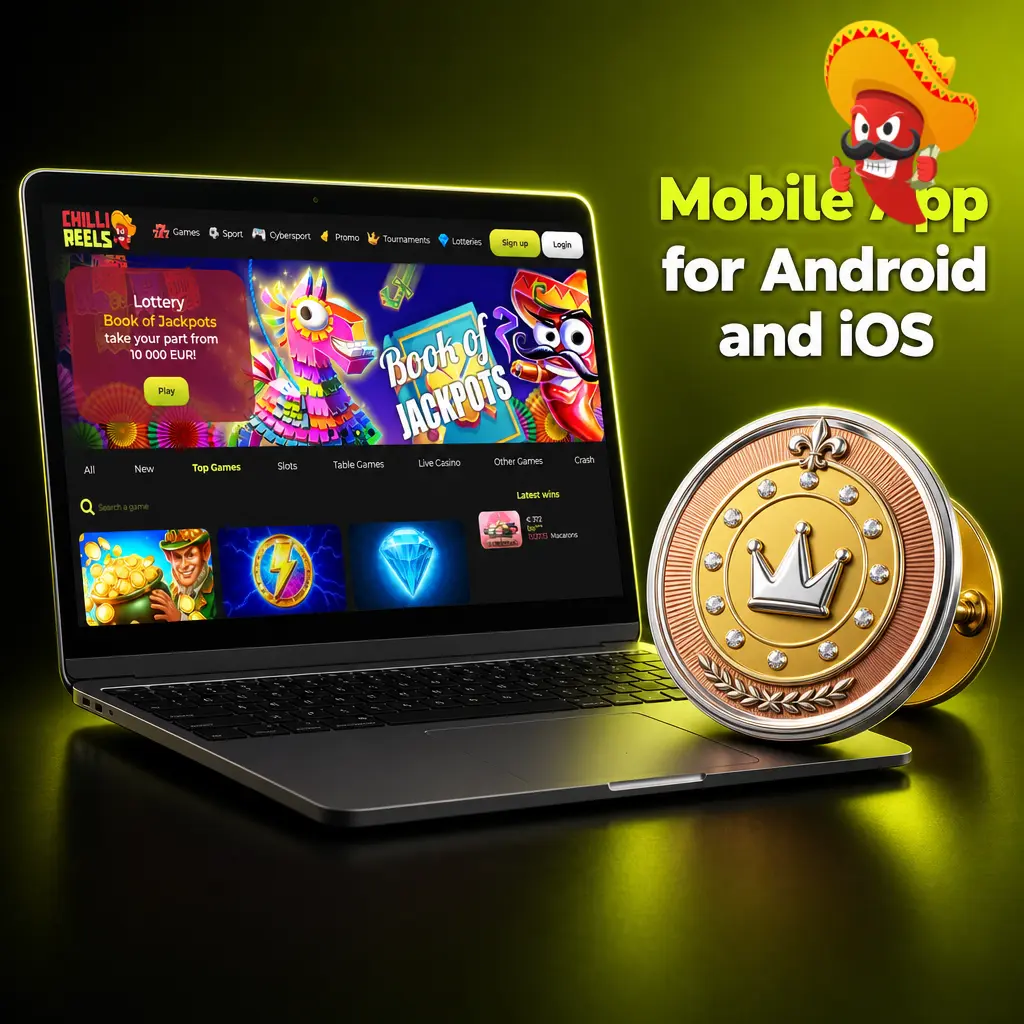 Mobile casino app for Android and iOS with HD live dealer games, full library, payments and bonuses on phone