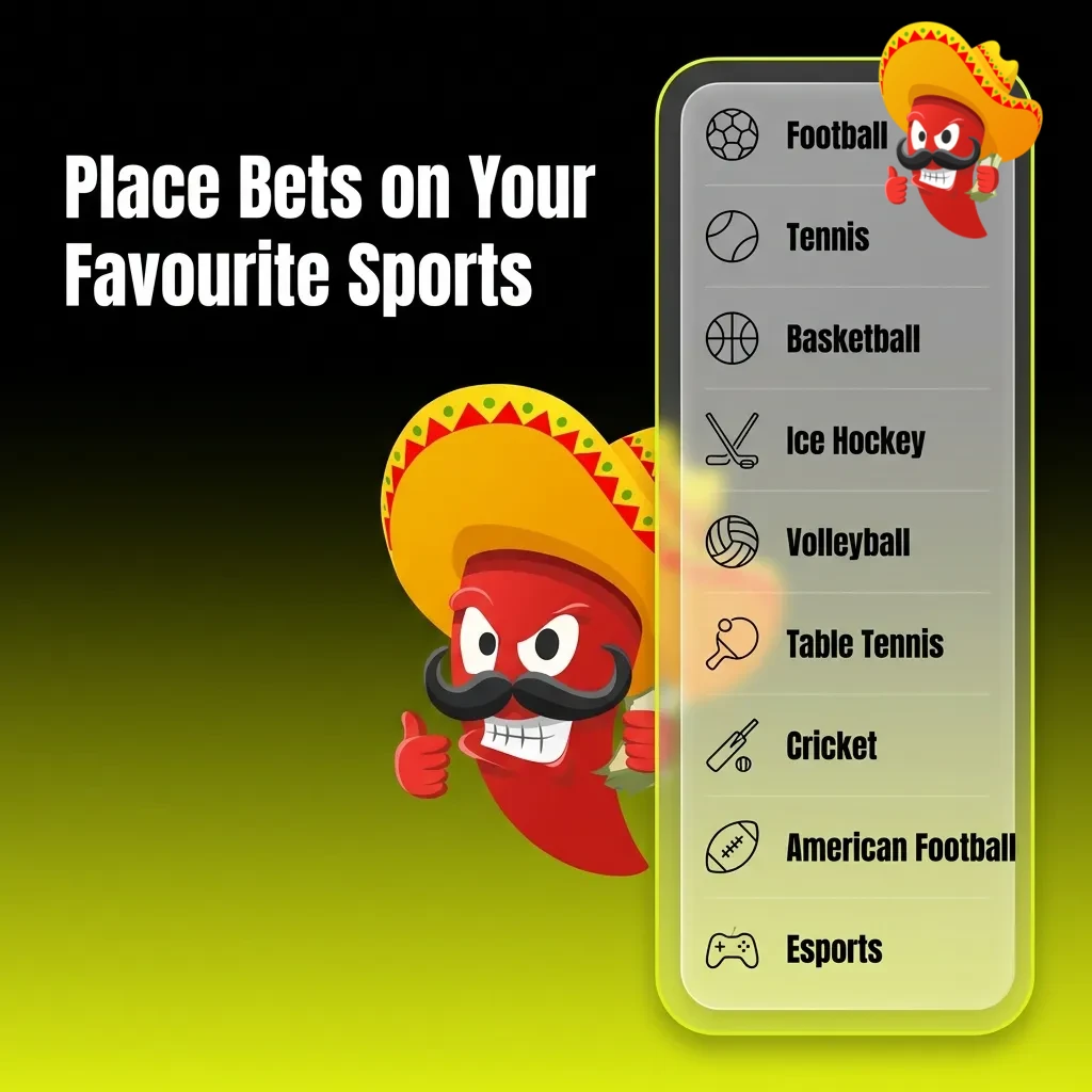 Sports betting interface showing football, tennis, basketball, cricket, and horse racing markets with live odds
