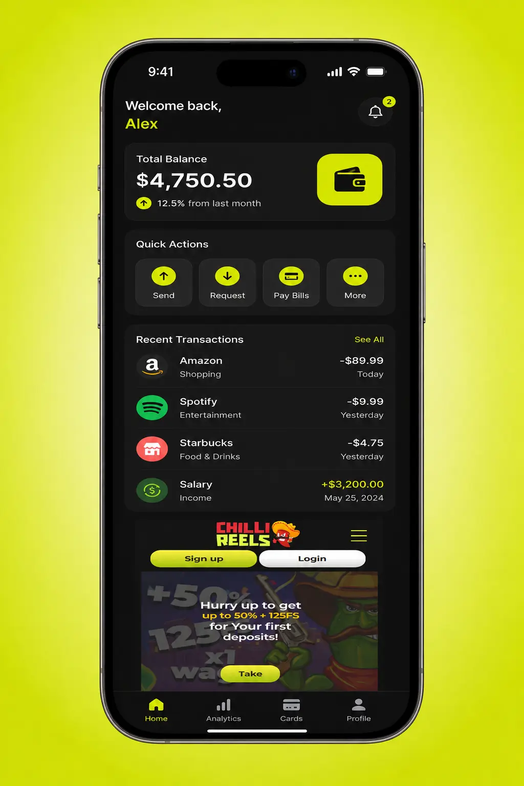 Chilli Reels sportsbook showing betting markets for football, tennis, basketball, cricket and horse racing
