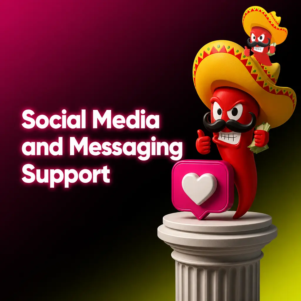 ChilliReels customer support available via WhatsApp, Telegram, Facebook Messenger and Twitter for quick queries and updates