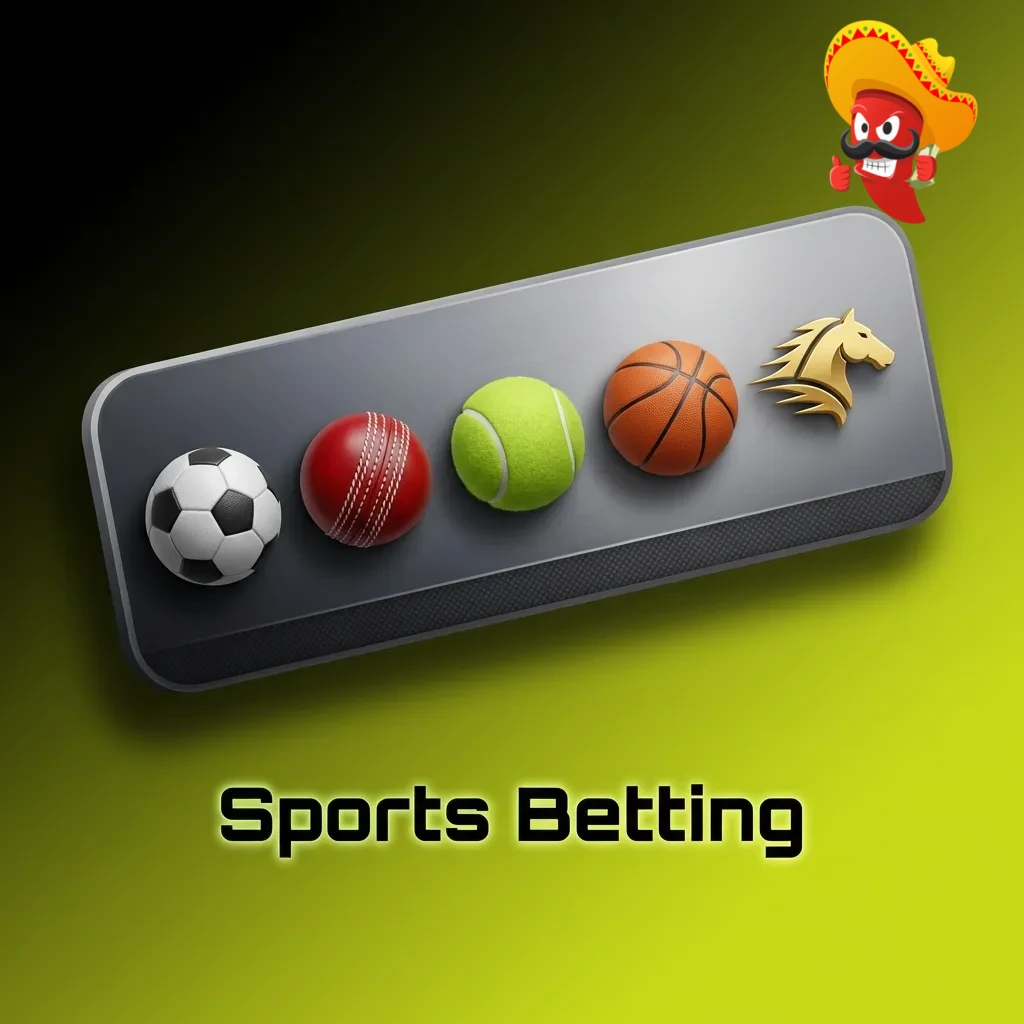 Sportsbook interface showing 30+ sports including football, tennis, basketball, cricket, and esports betting options.