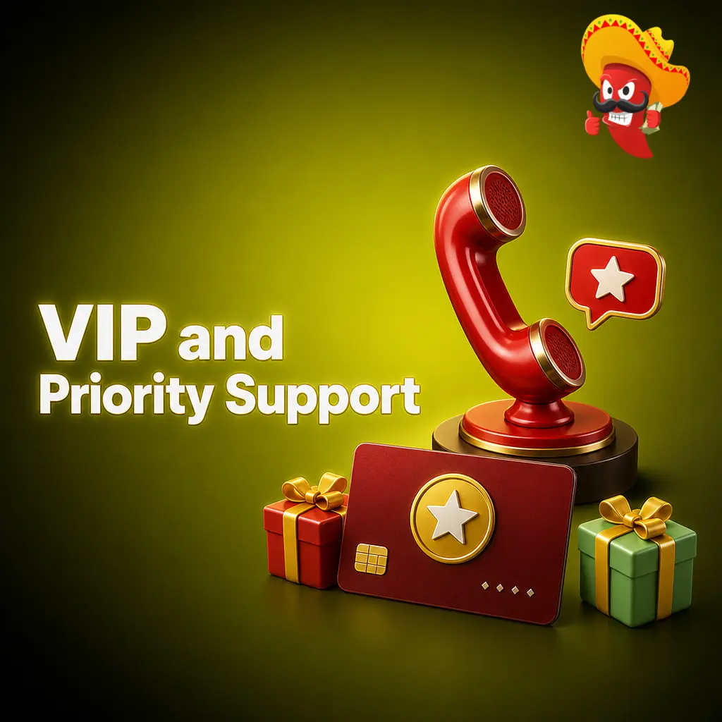 VIP and priority support service featuring dedicated account managers, faster withdrawals, and 24/7 personalised assistance for high-tier players.