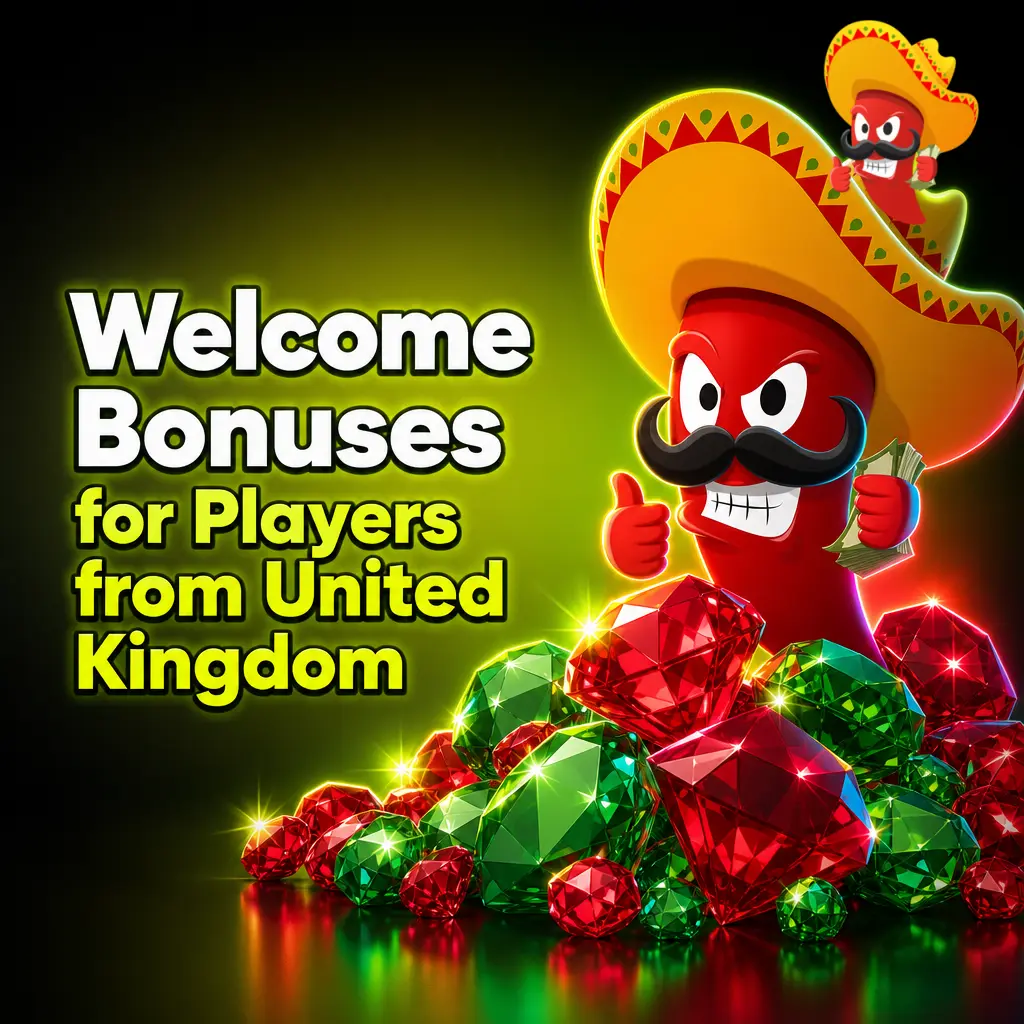 Chilli Reels UK welcome bonus tiers showing free spins and cashback offers from £20 to £200 deposits