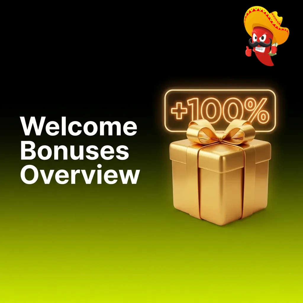 Table showing tiered welcome bonuses with deposit amounts, free spins, cashback percentages, and wagering requirements.