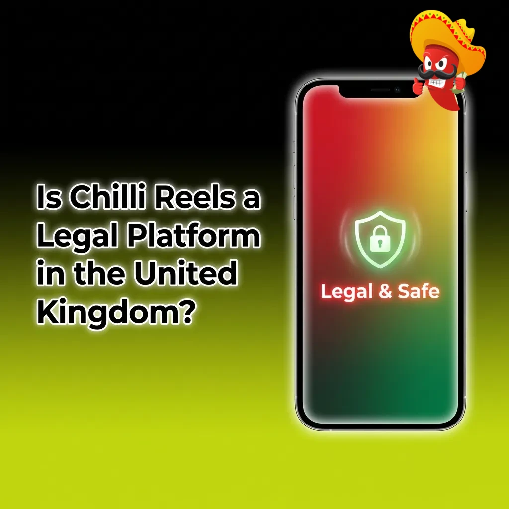 Chilli Reels casino license info displayed on computer screen with Curaçao eGaming seal and UK map icon