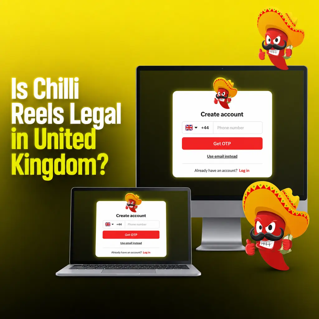 Chilli Reels casino legally licensed in the UK with certified RNG software, segregated funds, and full regulatory protections.