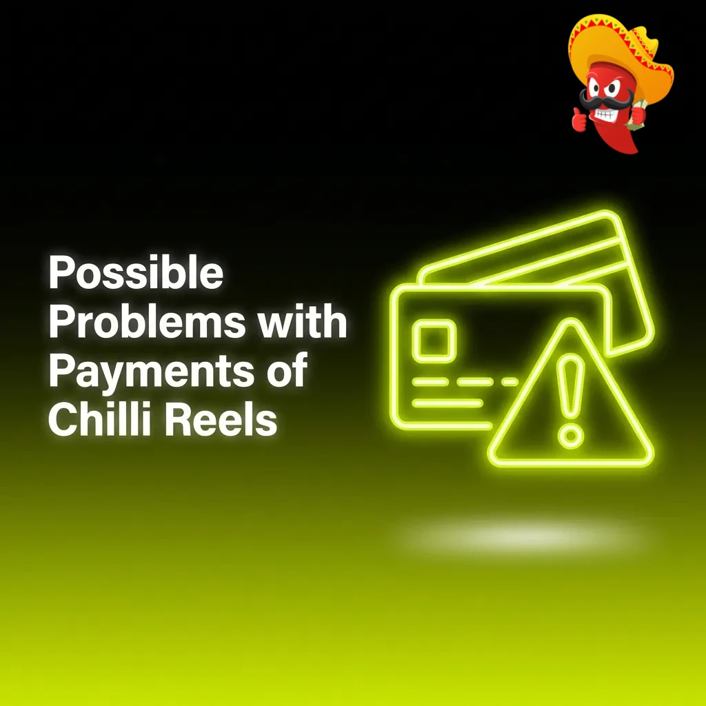 Troubleshooting guide showing common payment issues at Chilli Reels casino including deposits, withdrawals, and solutions.